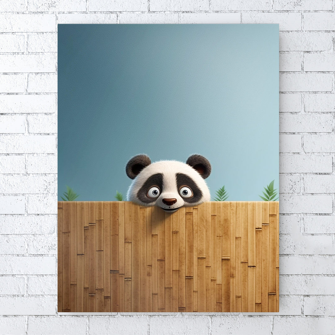 Bambus Versteckspiel - Süßer Panda auf der Lauer