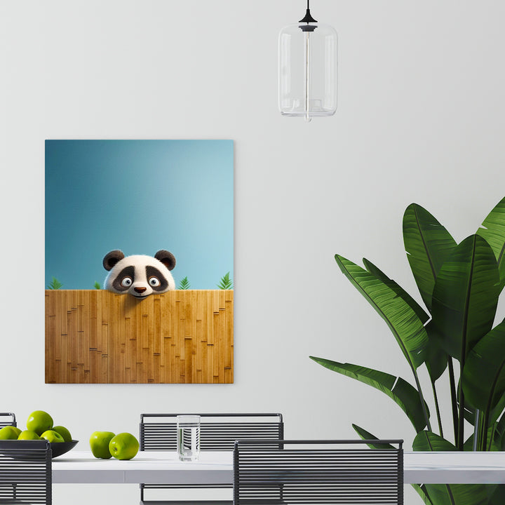 Bambus Versteckspiel - Süßer Panda auf der Lauer