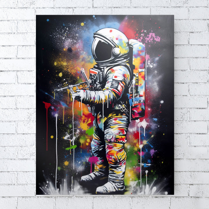 Galaktischer Sprayer - Street-Art-Astronaut