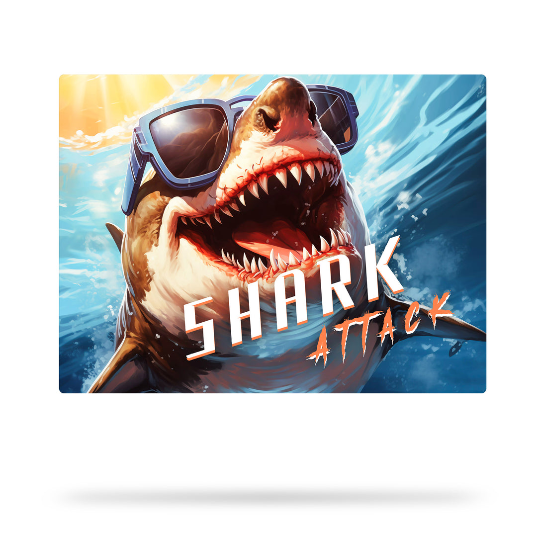 Hai Angriff - Lustiger Hai mit Sonnenbrille