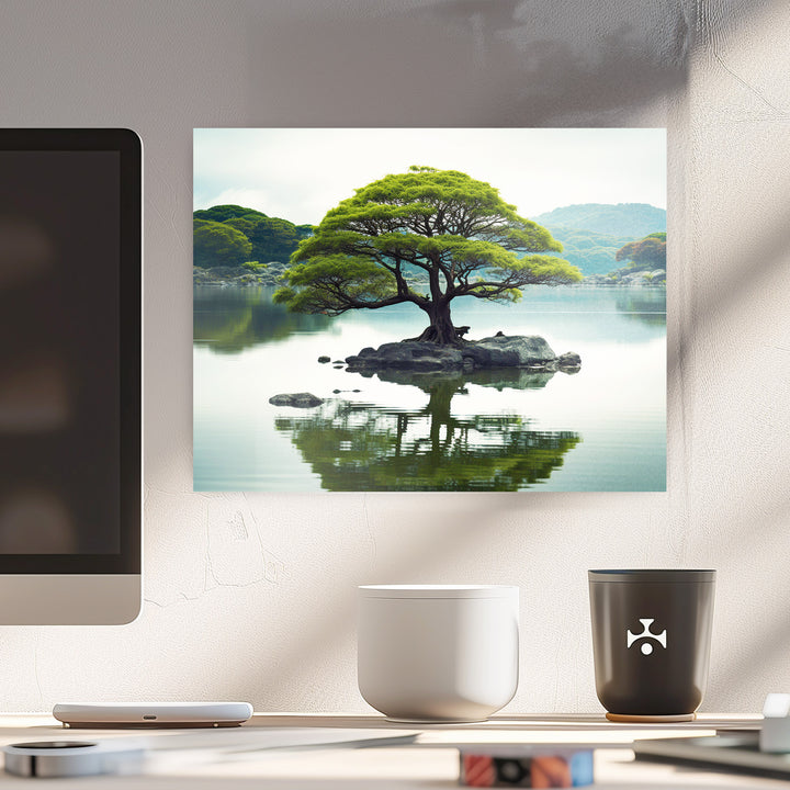 Inselseele - Grüner Baum im Herzen des Sees