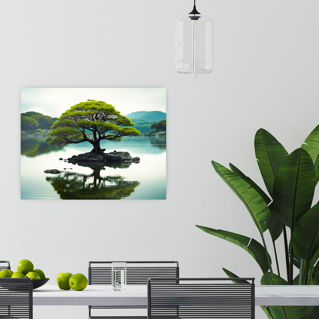 Inselseele - Grüner Baum im Herzen des Sees