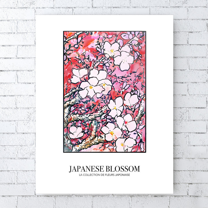 Japanische Blütenkirsche Abstrakt - Blumenkollektion