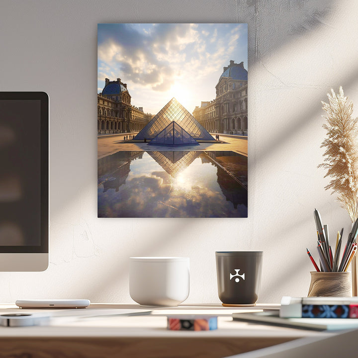Sonnenaufgang über dem Louvre - Paris erwacht