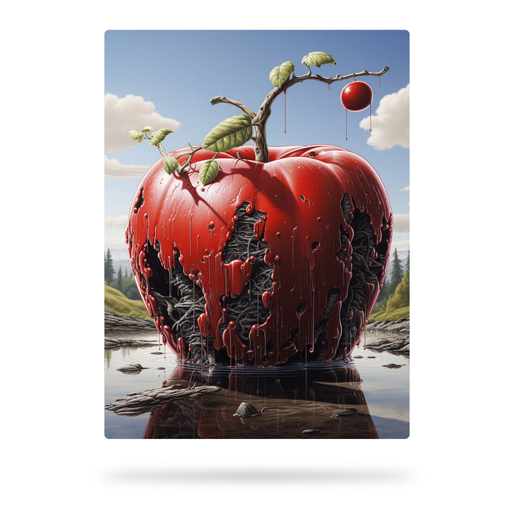 Surreale Apfel-Realität - Die Essenz des Zerfalls