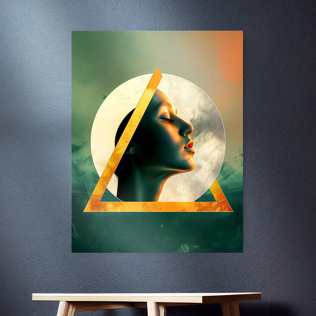 Triangle Portrait - Abstrakte Geometrie No.3